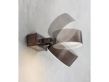 ACELUM - LED wall-mounted adjustable brass Outdoor spotlight by Aldo Bernardi - view 3
